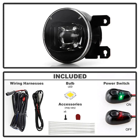 Spyder Auto 9052644 (Spyder) OEM Style Full LED Fog Lights W/Switch
