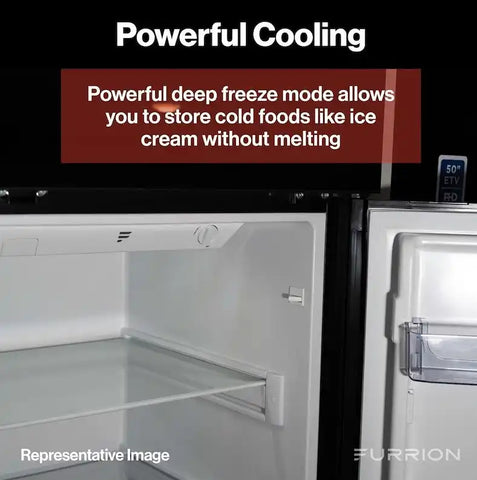 FURRION LLC FCR08DCGTA-BL 8 CU RIGHT HAND REFRIGERATOR