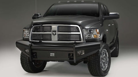 Fab Fours DR19-Q4461-1 - Elite Front Bumper Black Steel w/No Guard