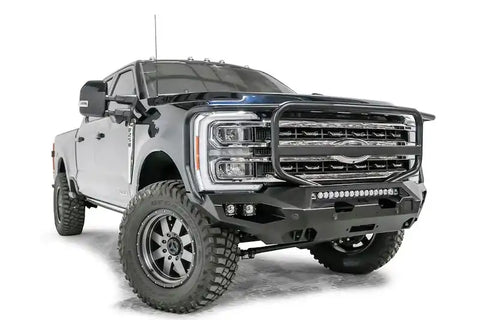 Fab Fours FS23-X5950-1 - Matrix Front Bumper w/Full Grill Guard 2023-2025 F-250/F-350