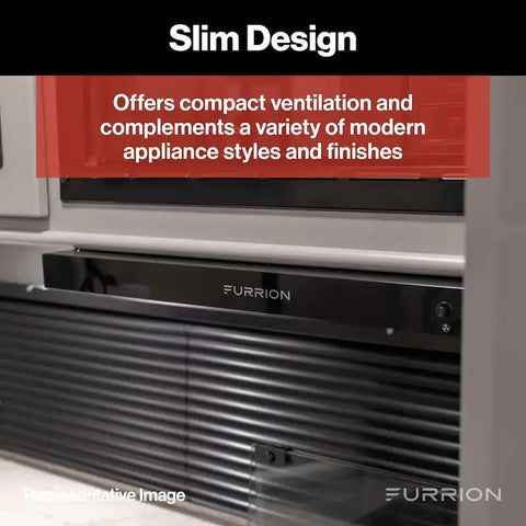 Furrion LLC FHO23SACRV-BL - 12V RANGE HOOD WITH CHARCOAL FILTER