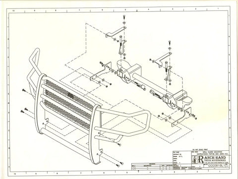 Legend Series Grille Guard; Retains Factory Tow Hook;