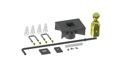 B&W Trailer Hitches GNRK1500 - Turnoverball One-Piece Kit For Flatbeds