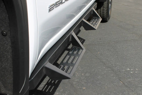 Raptor Series GTS26CH Magnum RT Gen 2 - Drop Steps Black Textured Alloy Steel 19-24 Chevy Silverado/GMC Sierra 1500 20-24 Silverado/Sierra 2500/3500 HD Crew Cab