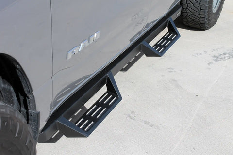 Raptor Series GTS37DG Magnum RT Gen 2 - Drop Steps Black Textured Alloy Steel 19-24 Dodge Ram 1500 New Body Style Crew Cab