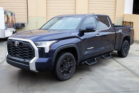 Raptor Series GTS81TY Magnum RT Gen 2 - Drop Steps Black Textured Alloy Steel 22-24 Toyota Tundra CrewMax Cab