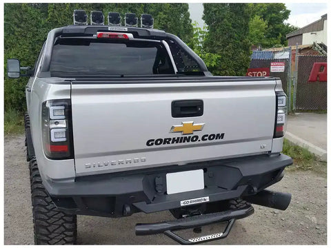 Go Rhino 28171T - BR20 Rear BR Bumper for Chevrolet Silverado GMC Sierra 1500
