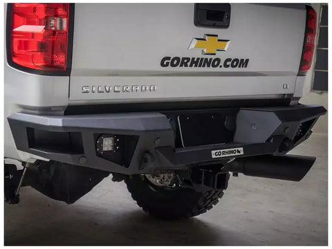 Go Rhino 28171T - BR20 Rear BR Bumper for Chevrolet Silverado GMC Sierra 1500