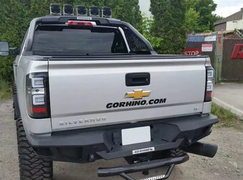 Go Rhino 28173T - BR20 Rear BR Bumper for Chevrolet Silverado GMC Sierra 2500 3500 HD