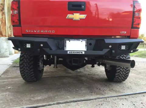 Go Rhino 28173T - BR20 Rear BR Bumper for Chevrolet Silverado GMC Sierra 2500 3500 HD