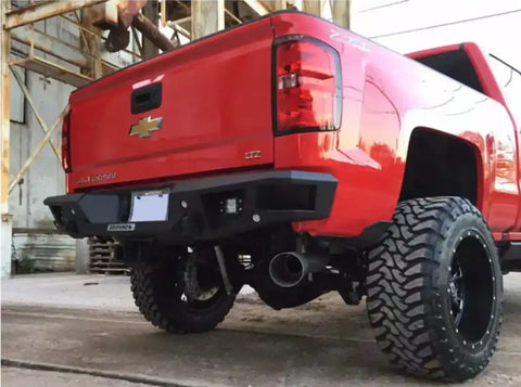 Go Rhino 28173T - BR20 Rear BR Bumper for Chevrolet Silverado GMC Sierra 2500 3500 HD