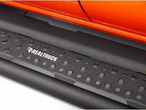 Go Rhino D64416T - Dominator Xtreme D6 Side Steps with Rocker Panel Mounting Kit Crew Cab Only