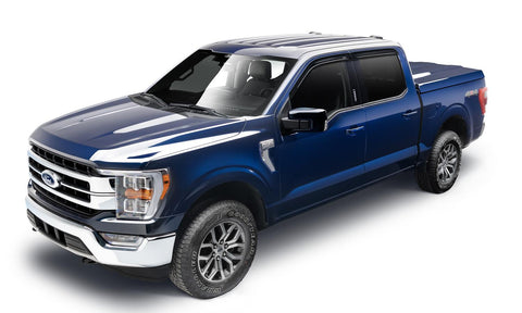 HKY_ventvisor_lowProfile_smoke_2021FordF-150_darkBlue_3Qtr_2854044.jpg