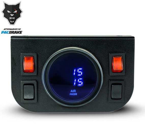 Pacbrake HP10273 Premium In Cab Control Independent Electric Air Spring Activation Digital Gauge