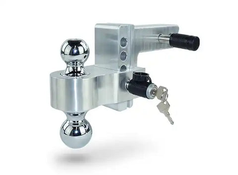 Pacbrake Ball Mount 2 Inch Shank 4 Inch Drop Chrome