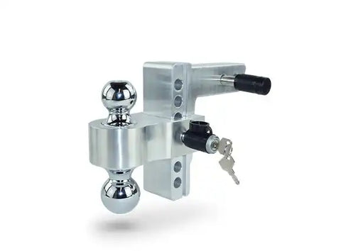 Pacbrake Ball Mount 2 Inch Shank 6 Inch Drop Chrome