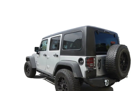 DV8 Offroad HT07FB42-PW 07-18 Jeep JK 4-Door Hard Top Fastback Primer with Wiper