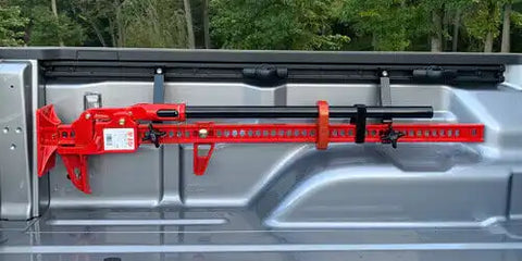 Hi-lift Jack HL-485 - 48 in All Cast Model, 7000 lb. Capacity. Red with a Black Handle.
