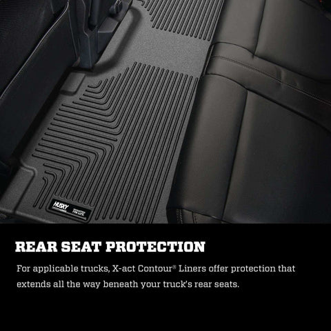 Husky Liners 53468 - X-act Contour Front & 2nd Seat Floor 21-23 for Ford F-150