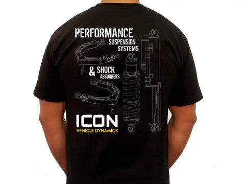 ICON Vehicle Dynamics FRDK_ICON-TEE-RD-BLK-XXXL ICON RD TEE BLACK - XXXLARGE