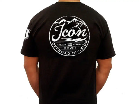 ICON Vehicle Dynamics FRDK_ICON-TEE-VIN-BLK-L ICON VINTAGE TEE BLACK - LARGE
