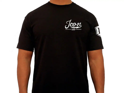 ICON Vehicle Dynamics FRDK_ICON-TEE-VIN-BLK-XXL ICON VINTAGE TEE BLACK - XXLARGE