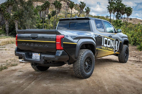 ICON Vehicle Dynamics K53294TS ICON 2024 Toyota Tacoma 1.25-3" Lift Stage 4 Suspension System Tubular UCA W/ Triple Rate Rear Springs