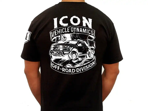 ICON Vehicle Dynamics FRDK_ICON-TEE-WST-BLK-S ICON WESTERN TEE BLACK - SMALL