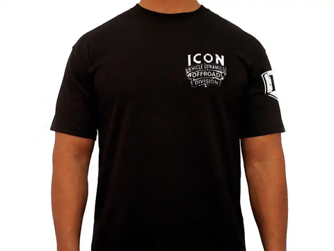ICON Vehicle Dynamics FRDK_ICON-TEE-WST-BLK-XL ICON WESTERN TEE BLACK - XLARGE