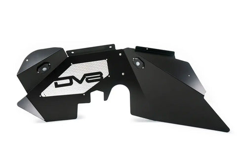 DV8 Offroad INFEND-01FBRL 07-18 Jeep JK Inner Fender and Rock Light Front Black Finish