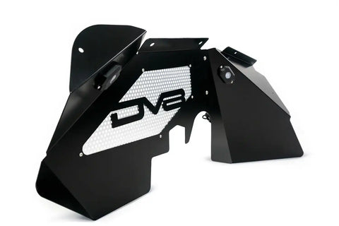 DV8 Offroad INFEND-01FBRL 07-18 Jeep JK Inner Fender and Rock Light Front Black Finish