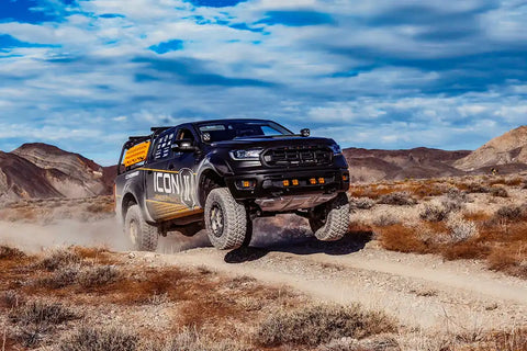 ICON Vehicle Dynamics FRDK_K93204TA ICON 19-21 Ford Ranger 0-3.5" Lift Stage 4 Susp System Tubular UCA Al Knuckle