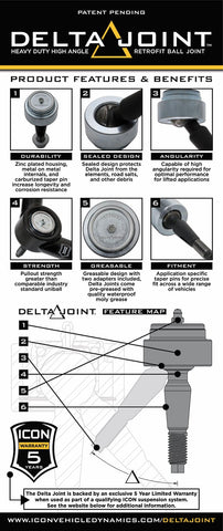 ICON Vehicle Dynamics 58460DJ 07-21 TUNDRA TUBULAR UCA DJ KIT