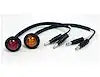 LIGHT .75IN RD MARKER 3 LED RED W/