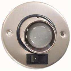 SATIN NICKEL EYEBALL LIGHT