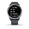Garmin 010-N2173-01 VENU SPORTSWATCH  GRANITE/SILVER REFURBISHED