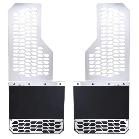 Putco 78120 - Mud Skins Flaps Brushed Stainless Features Hex Shield
