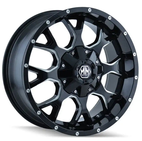 WARRIOR (8015) BLK/MILLED SPOKES 17