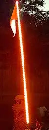 RACESPORT LT RSQG5FTR 5FT LED ATV/JEEP WHIP - FLAG POLE -