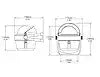 COMPASS  BRKT MNT  2.75' DIAL  BLK.