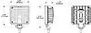 JW SPEAKER 1603961 892  WORKLAMP  PED 12/24V