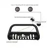 Black Horse Off Road CBT-B471SP-PLFR Textured Steel 2.5 bar