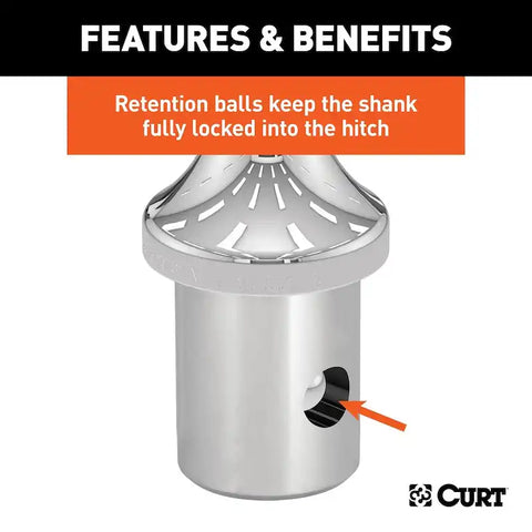 CURT 60618 - OEM Puck System 2-5/16in. Gooseneck Kit Ram (30K)