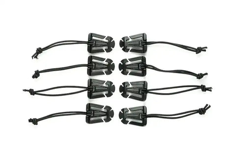 BUILTRIGHT 105008 ELASTIC TECH PANEL CLIPS  BLACK - 8