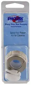 SPOUT NUT KIT  BN  2 HNDL