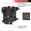 LED PROJECTOR HEADLIGHTS WITH SEQUE