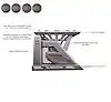 Black Horse Off Road AR2-09BA3-PLFR - Armour II Roll Bar W/Basket Kit