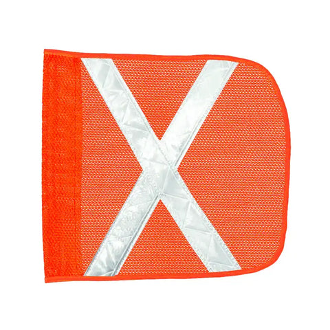 HEAVY DUTY ORANGE MESH SAFETY FLAG