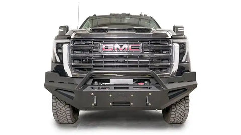 FAB FOURS GM24-RS6262-1 2024 GMC HD RED STEEL FRONT BUMPER