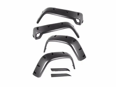 Rugged Ridge 11630.10 - All Terrain Fender Flare Kit, 6 inch, Piece 97-06 Jeep Wrangler TJ